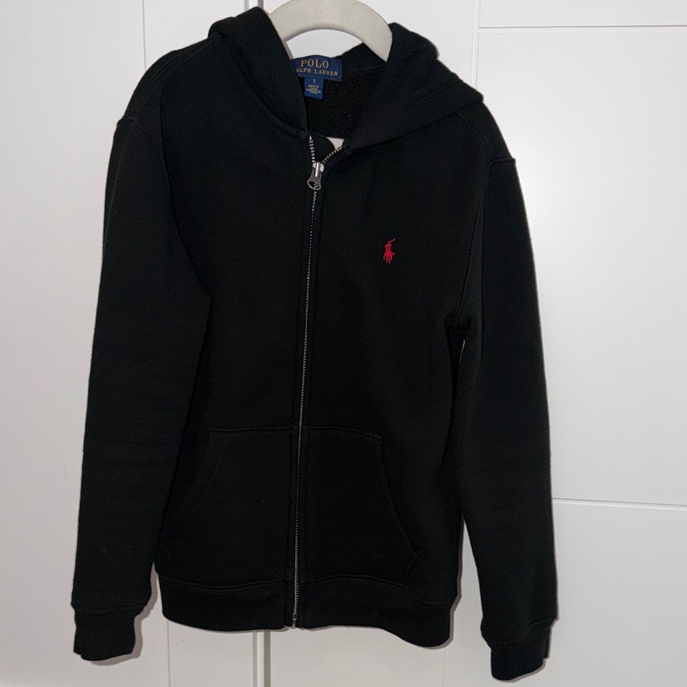 Polo by Ralph Lauren Kids Black Zip-Up Hoodie
